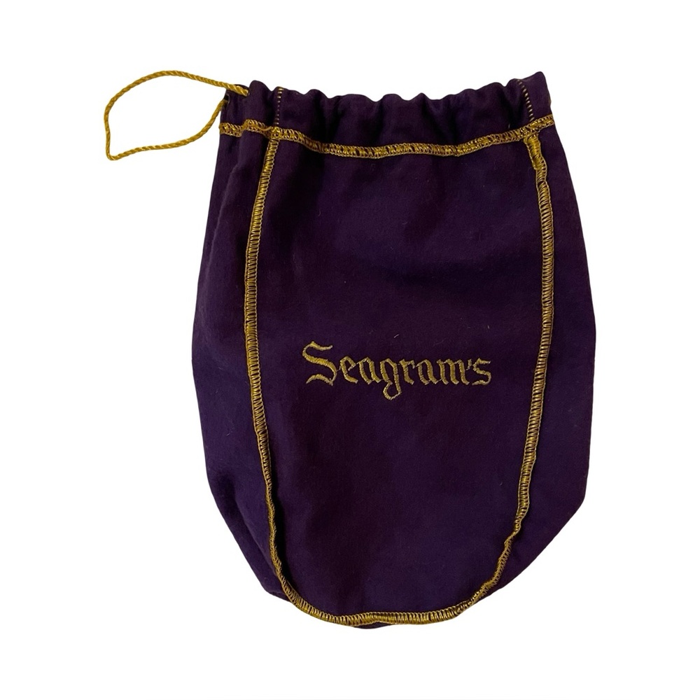 Seagram’s Classical Purple and Gold Drawstring Bag